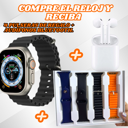 SmartWatch ULTRA PRO®️ - Reloj inteligente con múltiples funcionalidades - Compre 1 y lleve 5 regalos.