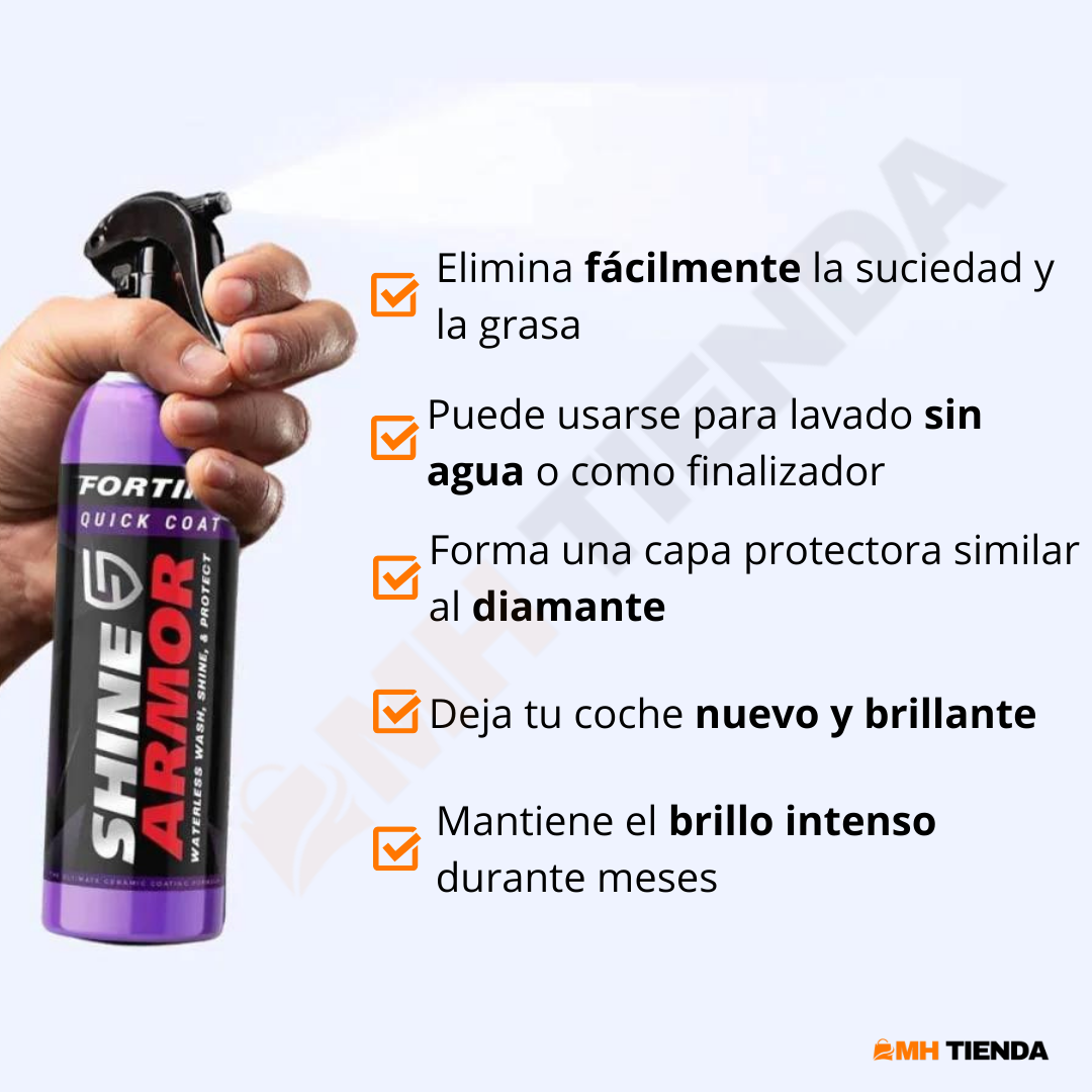 Spray de Recubrimiento Automotriz Nano Cerámico 3 en 1 Shine [¡COMPRA 1 Y LLEVA 2 SOLO POR HOY!]